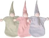Organic Egyptian Cotton Flannel Sleeping Doll & Teether in Sage Green