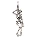 Noose Dead Hanging Skeleton Pewter Pendant Necklace