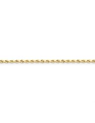 14k Yellow 20in Gold 2.75mm D/C Rope with Lobster Clasp Necklace Chain