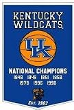 Kentucky Wildcats 24x36 Dynasty Wool Banner - COLLEGE ATHLETICS Sports Merchandise