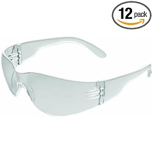 ERB 17989 iProtect Readers Safety Glasses with +2.0 Bifocal Power Clear Frame with Clear Lens 12-Pack