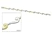 14kt gold two tone alternating color bracelet