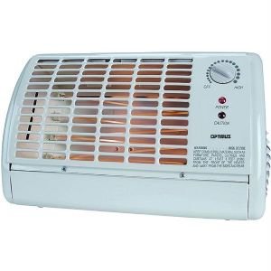 OPTIMUS H-2210 PORTABLE FAN FORCED RADIANT HEATER WITH THERMOSTAT