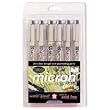 SUKURA MICRON 6 COLOR PEN SET SUKURA PIGMA MICRON PEN SET