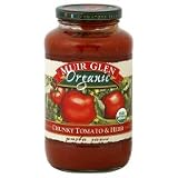 Muir Glenn Organic Pasta Sauce, Chunky Tomato & Herb, 25.5 oz, (pack of 3)