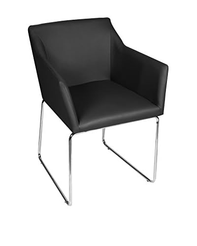 Glam Home Set Sedia 2 pezzi Norwich Nero