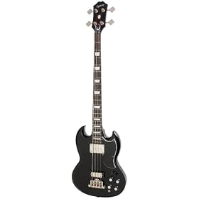 Epiphone EB-3 Electric Bass Guitar, 2 Pickups, Ebony