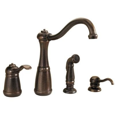 Price Pfister 026-4NUU Marielle Single-Handle Kitchen Faucet, Rustic Bronze