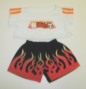 31E0x17BXkL 20088 Boys Sports PJs with Flames Clothes for 14   18 Stuffed Animals and Dolls