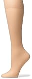 No Nonsense Women's Sheer Toe Knee Highs, 10 Pair Pack, Nude, One Size