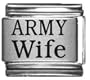 Army Wife Laser Italian Charm