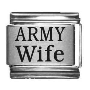 Buy Clearly Charming Army Wife Laser Italian Charm by Clearly Charming