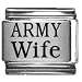 Army Wife Laser Italian Charm