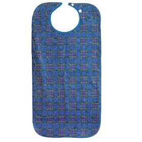 Heavy Duty Re-Usable Adult Apron Blue Plaid