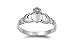 Sterling Silver Women's Claddagh Heart Hand Ring Cute 925 Band 9mm Sizes 2-14