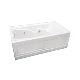 Jacuzzi H526959WH Cetra Acrylic 60-Inch by 32-Inch by 20-1/2-Inch Whirlpool Bath with Integral Skirt, White Finish
