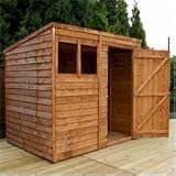 from OXFORD OXFORD: 7FT x 5FT SUPER SAVER OVERLAP PENT SHED (10mm Solid OSB Floor) Model 7ft x 5ft