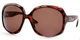CHRISTIAN DIOR SUNGLASSES GLOSSY 1 BROWN HAVANA X5Q8U