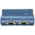 TRENDnet 2-Port USB KVM Switch Kit with Audio (Includes 2x KVM Cables) TK-209K (Blue)