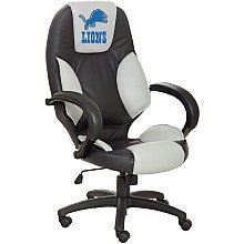 Wild Sales Detroit Lions Leather Executive Chair