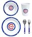 Sporting Goods : Chicago Cubs 5 Piece Children's Dinner Set - Baseball Sports Merchandise