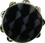 Remo 8 Pretuned Tambourine with Single Row of Jingles, Black Prizmatic Head