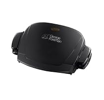 George Foreman 14066 GRP3 Grill with Sloped Grill Design and Removable Plates, 3 Portions