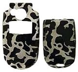Cow Print - Motorola V400 V505 Faceplate Cell Phone Cover - V400 V505 Cell Phone Front Cover/ Battery Door Cover Hard Face plate
