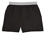 Black solid flannel cotton boxers boxer shorts available in 8 sizes