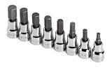 8 Piece 3/8'' Drive Metric Hex Bit Socket Set