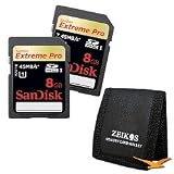 Sandisk Extreme Pro SDHC 8GB Double Memory Card Bundle