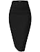Womens Pencil Skirt for Office Wear KSK43584 1139 BLACK XL
