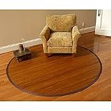 CONTEMPORARY CHOCOLATE Bamboo Round Rug 7 x 7