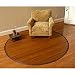 CONTEMPORARY CHOCOLATE Bamboo Round Rug 7 x 7 Image