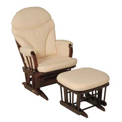 Childrens Toyshop  Toys : Dutailier Charlie Chair & Stool Set - Mahogany & Sky