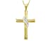 Diamond Cross Pendant in 14K Yellow Gold with Chain