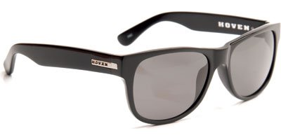 Click here to buy HOVEN BIG RISKY 39-0101 BLACK GLOSS HANDMADE ACETATE FRAME GREY LENS PLASTIC SUNGLASSES..