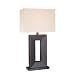 Lite Source LS-20325LTR Marco 28-Inch 100-Watt 3-Way Leather-Wrapped Wood Table Lamp with Off-White 