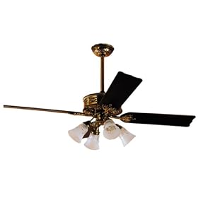 Hunter Ceiling Fans 21897 Covent Garden Fan - Burnished Brass Victorian Indoor Fan 56 by Hunter