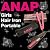 ハイスペック ミニヘアアイロン　『ＡＮＡＰガールズヘアアイロンポータブル』 (ブラック)