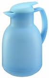 Leifheit Bolero Thermal Insulated Vacuum Jug Plastic Light Blue 1 Litre