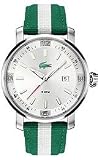 Lacoste Sport Collection Mainsail Grosgrain Strap Silver Dial Men's watch #2010340