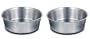 9 OZ - Rubber Bottom Stainless Steel Bowl - SET OF 2 MATCHING BOWLS