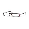 Cross Walker Collection Full Frame Reading Glasses with Polished Silver Appointments, Black Dark Tortoise Frame and Temple Finish, 1.00