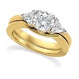 14K Yellow Gold Diamond Wedding Set - 1.15 Ct.