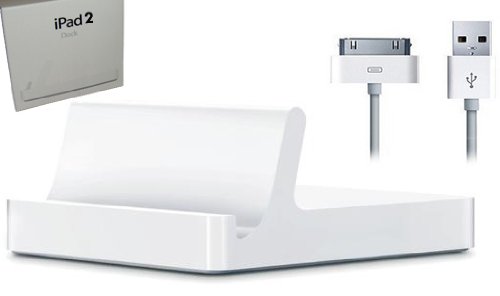 iPad 2 Dock Station White Sync or charge your iPad2 directly