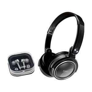 Coby Jammerz Headphones with Earclips CV215BLK (Black)