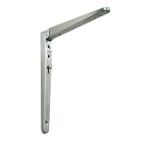 スガツネ工業 折りたたみブラケットBTO型 棚受 BTO-300S サテン