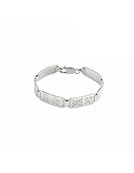Sterling Silver History of Ireland Ladies Bracelet