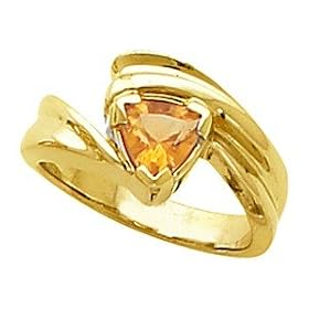 14K Yellow Gold Citrine Ring